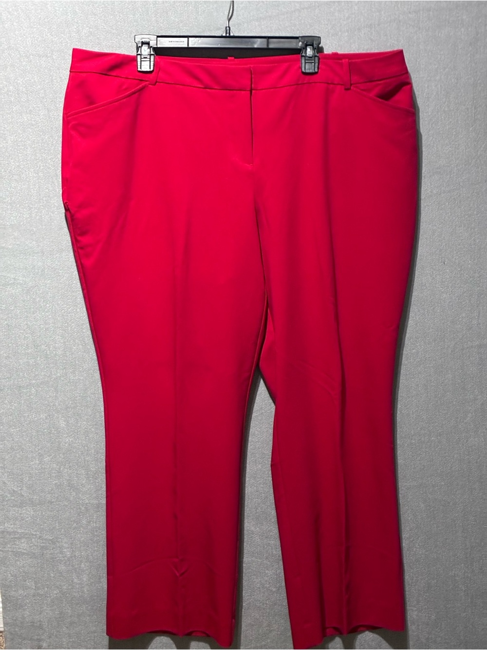 Worthington Red Dress Pants Holiday Christmas Office Party Trouser 20WS